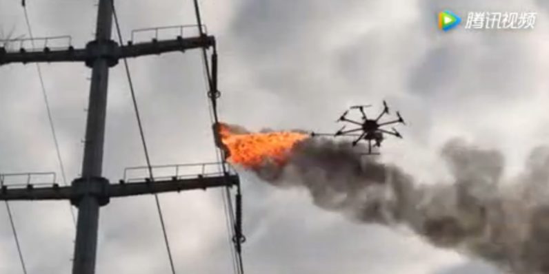 This fire-breathing drone is having none of your rubbish