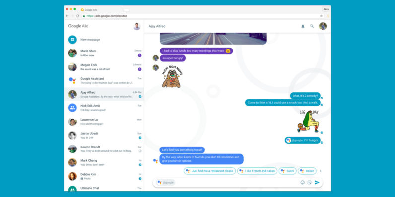Google is bringing Allo to desktops soon, but maybe it should kill some other apps first