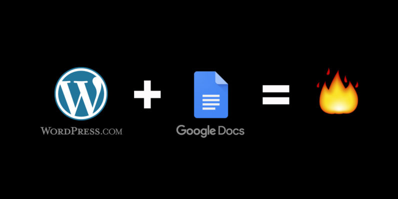 wordpress, google docs