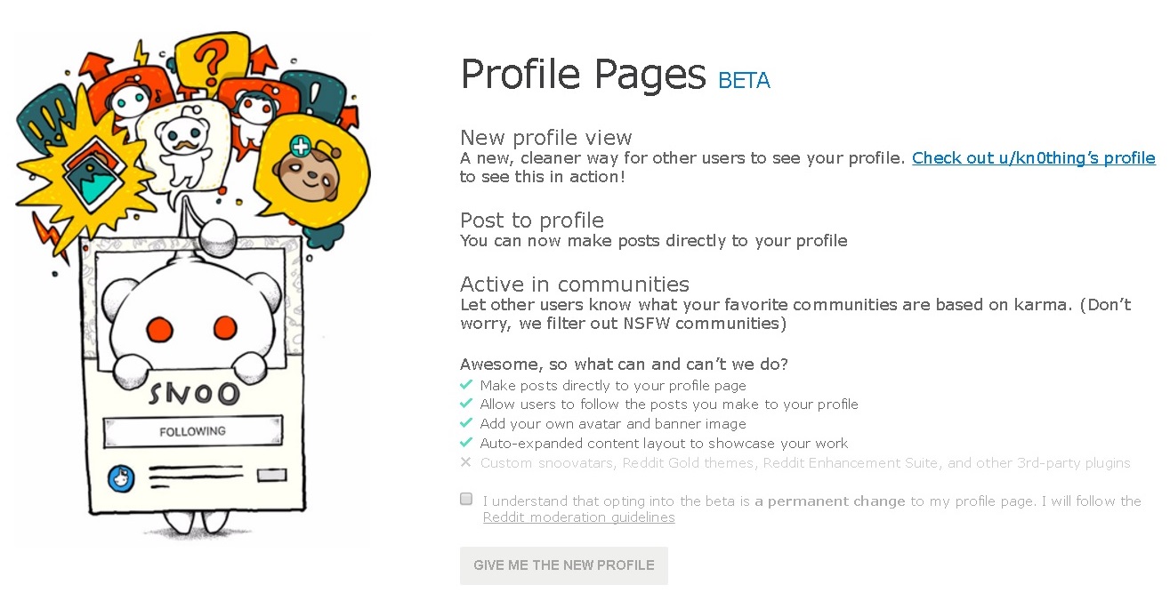 Reddit’s new beta profiles are open to everyone now