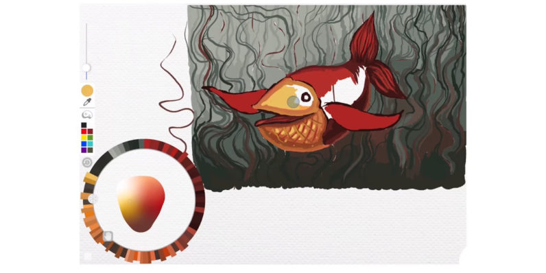 Adobe brilliantly reimagines the color picker as an artist’s watercolor palette