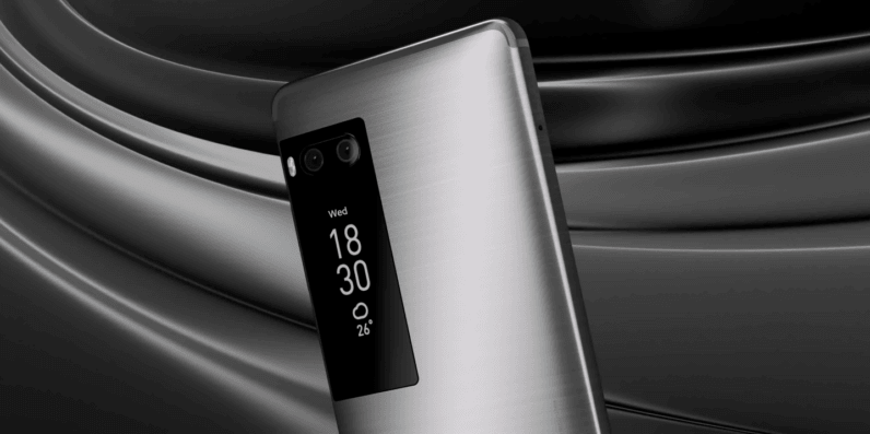 Meizu’s new flagship puts a display on the back of your phone
