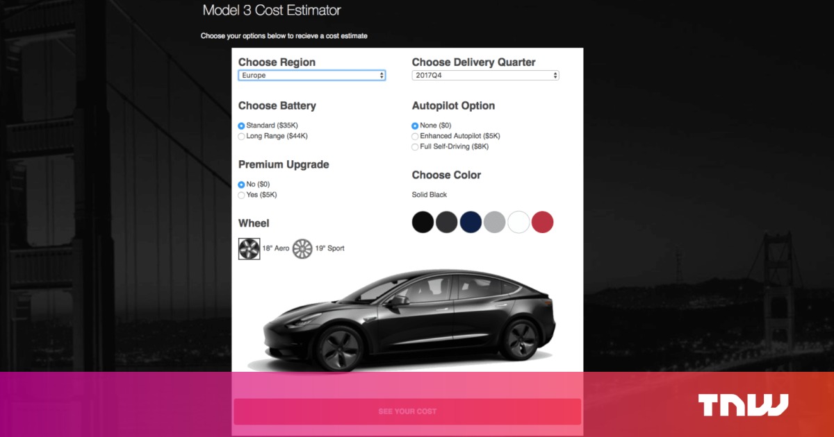 photo of Tesla calculator estimates how much it actually costs to buy a Model 3 image