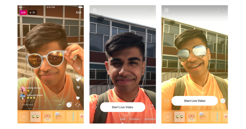 Instagram now lets you use filters and masks in live video too
