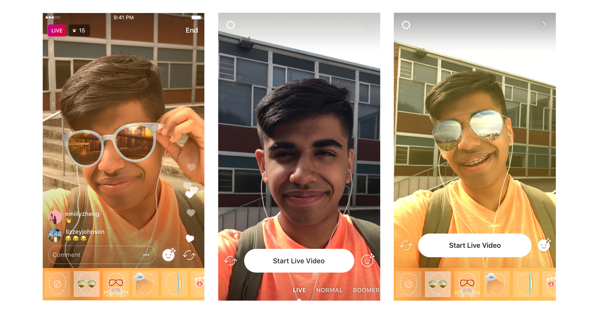 reflecteren titel animatie Instagram now lets you use filters and masks in live video too