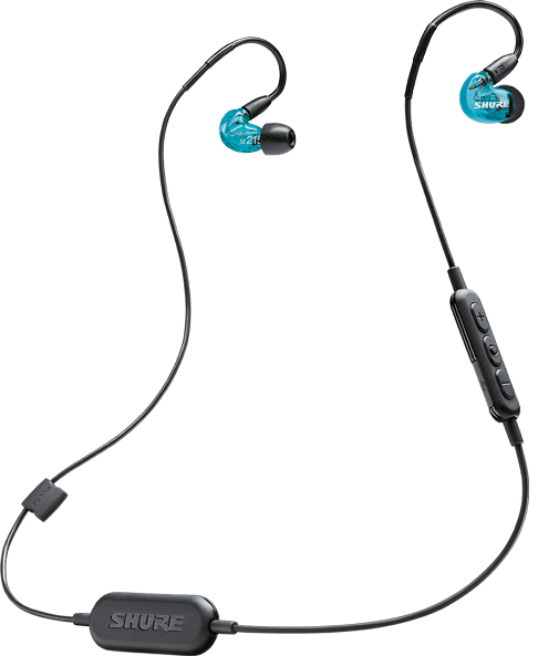 Shure's SE215 comes in a range of colors and features a detachable Bluetooth cable