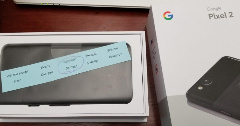 google, pixel 2, quality control
