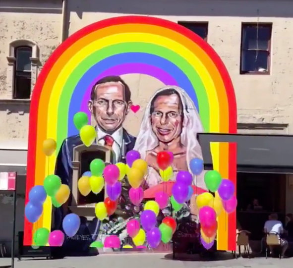This AR mural is the perfect way to celebrate Australia’s ‘YES’ vote for same-sex marriage