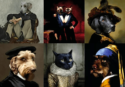 Brighten up your life with a luxurious portrait of your pet