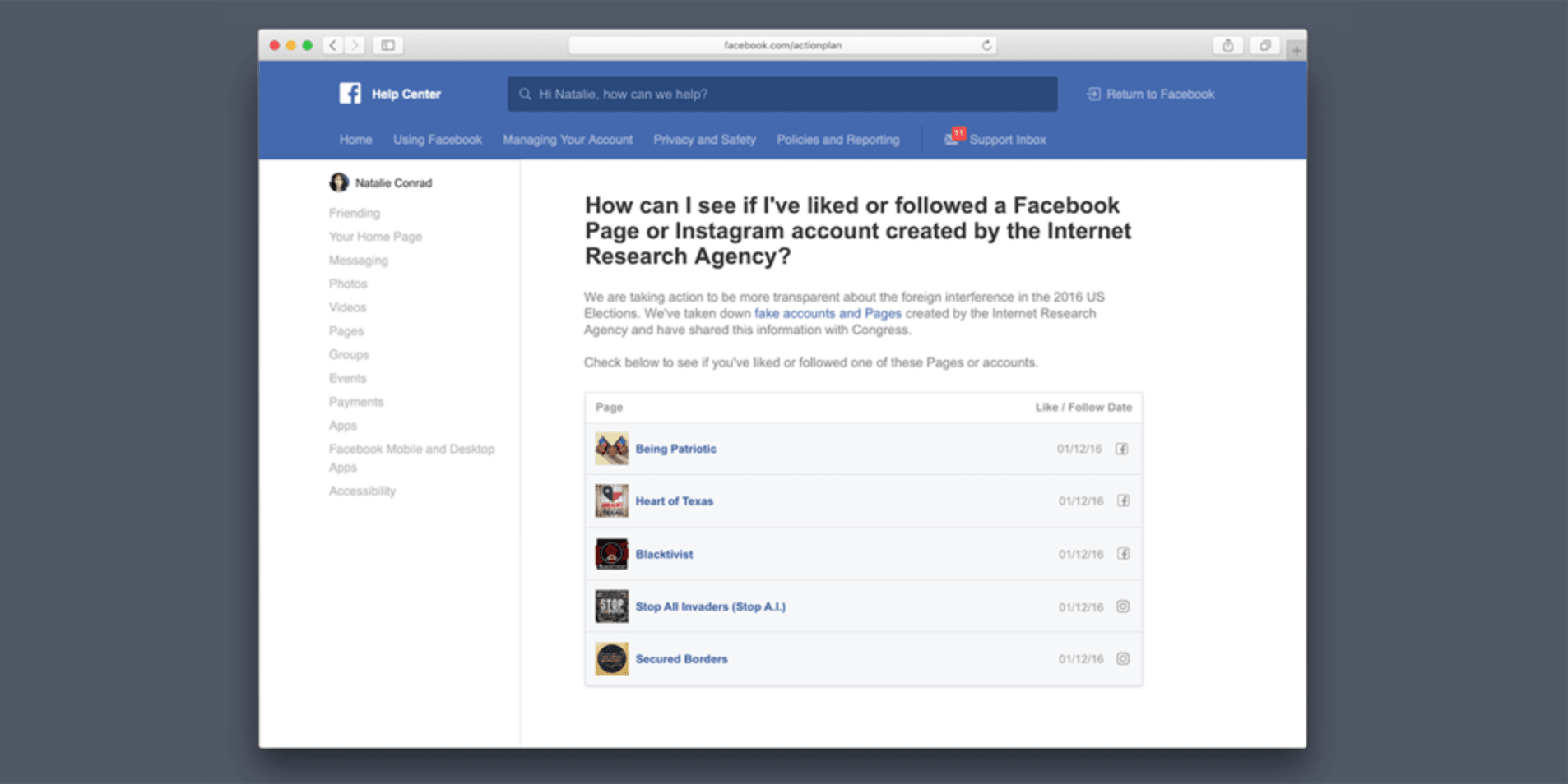 Facebook will soon let you know if you’re following propaganda pages