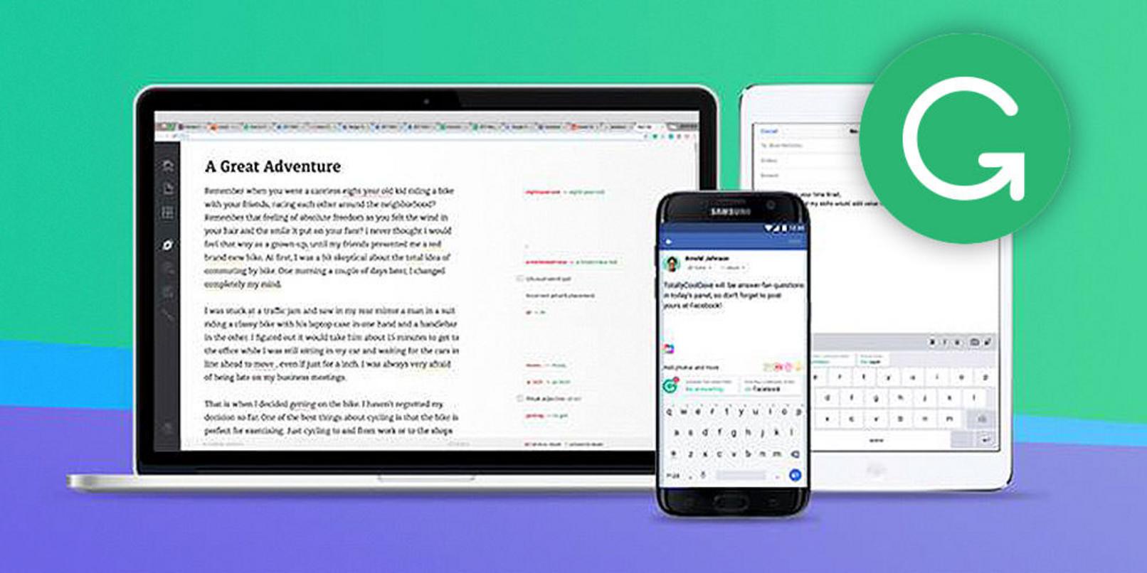 Grammarly polishes your writing across all your apps and emails