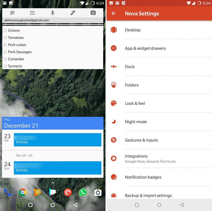 Nova Launcher is infinitely flexible and offers plenty of options for customizing your setup