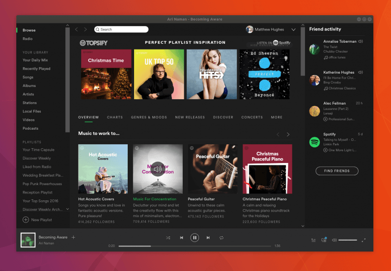 Spotify gives Linux users an early Christmas present: a new desktop client