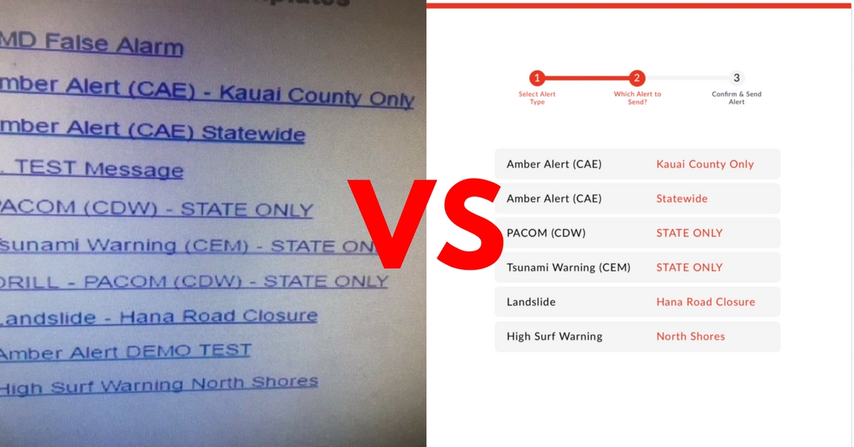 How Hawaii’s Emergency Alert System’s interface SHOULD have looked