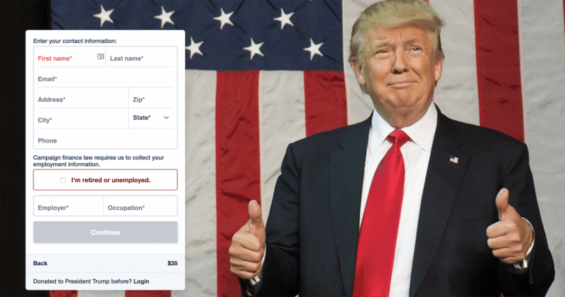 Trump’s State of the Union Address is now a quasi-ethical online fundraiser
