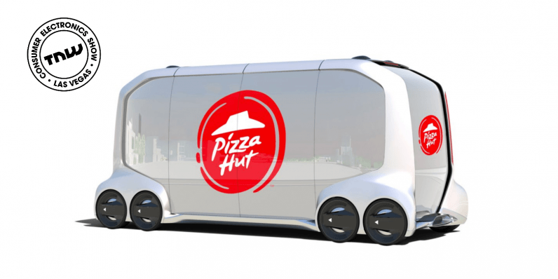 The only thing that matters at CES is this self-driving Pizza Hut delivery van