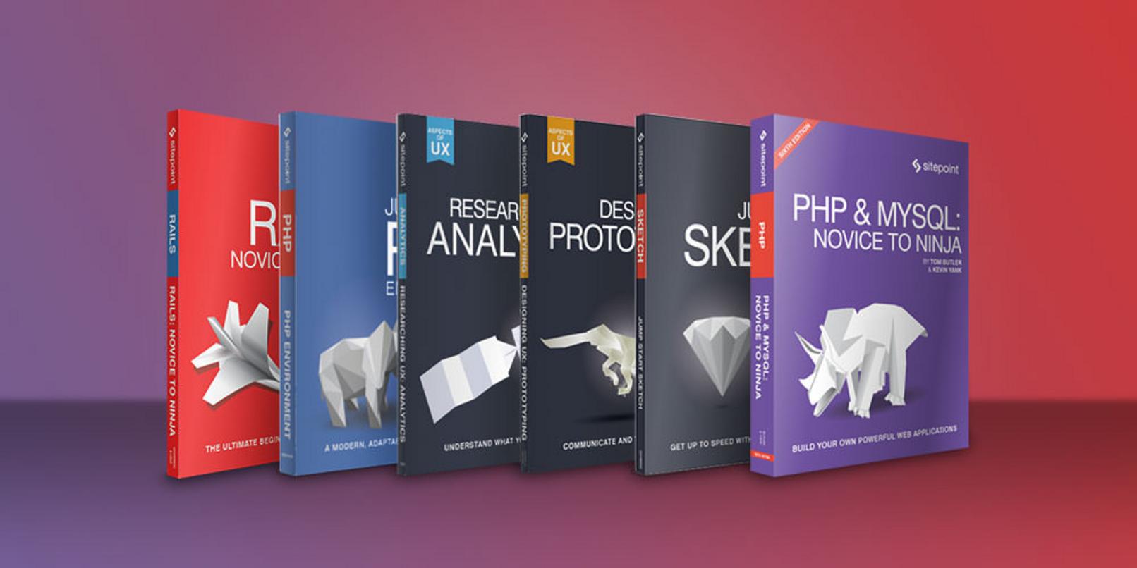 Get a complete web development education for less than $5 per e-book