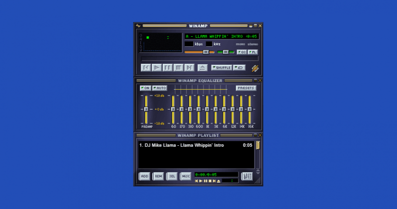 Bring on the nostalgia with this in-browser Winamp emulator
