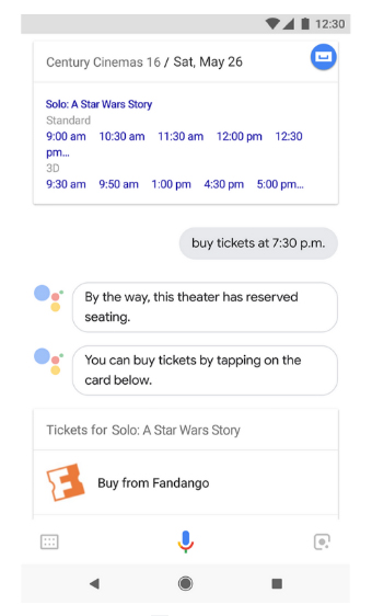 Assistant lets you buy movie tickets now