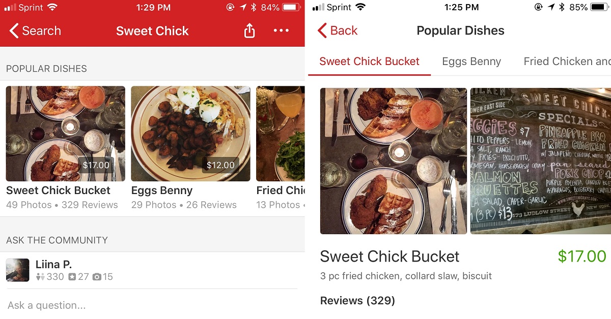 Yelp uses machine learning to create Popular Dishes list