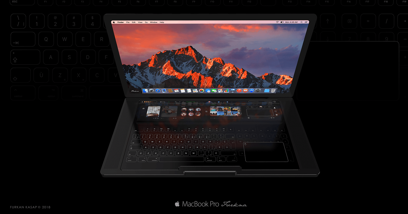 Concept art offers a glimpse at a futuristic new MacBook Pro