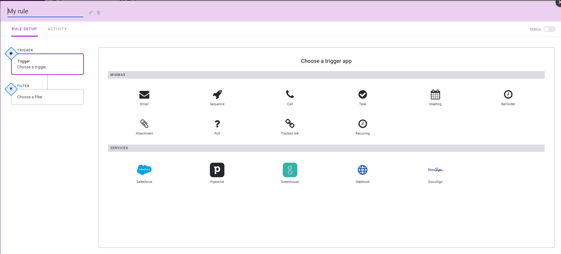 Mixmax Rules is like IFTTT for email