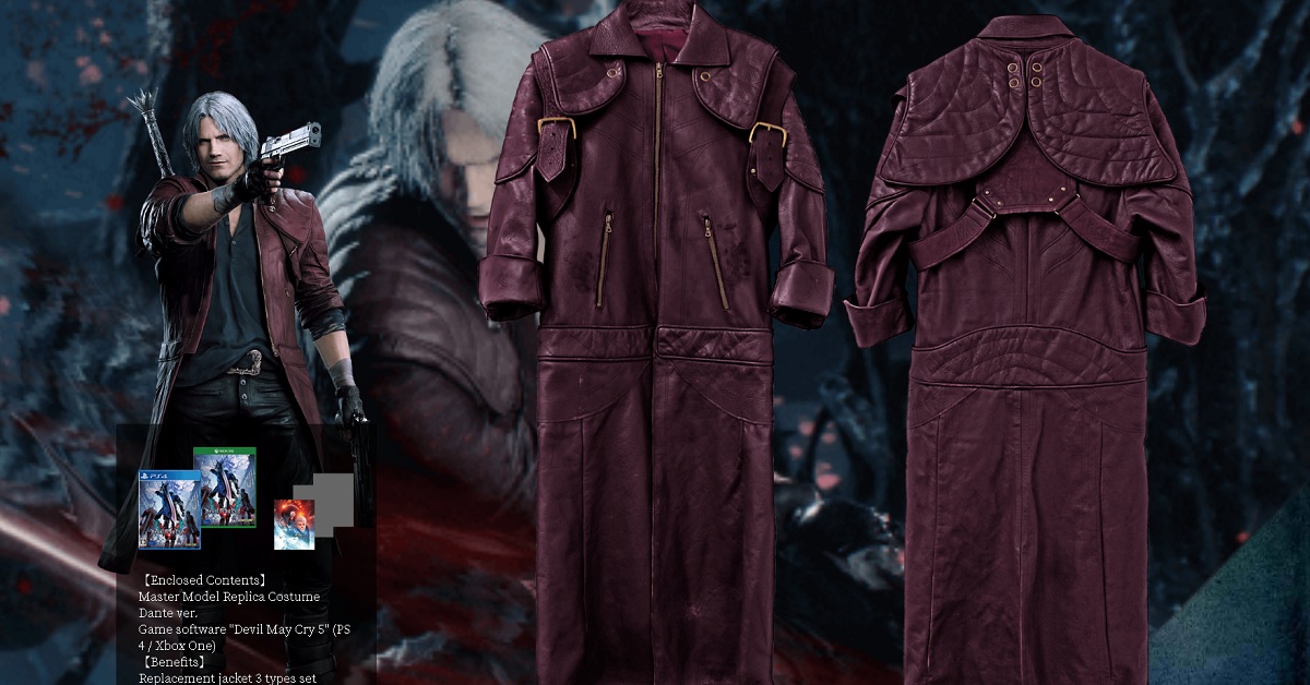 Video Game Devil May Cry 4 Dante Leather Coat - Jackets Masters