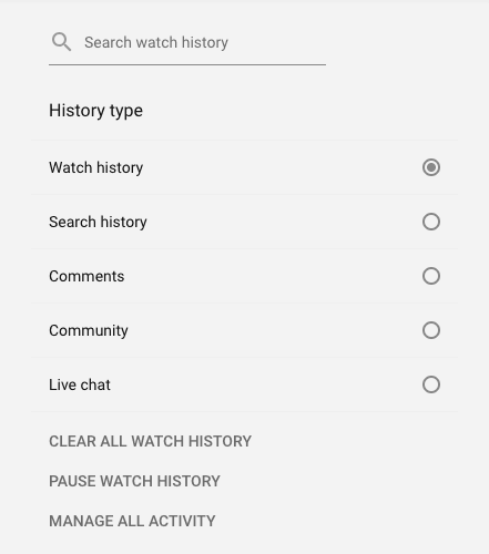 How to erase your embarrassing YouTube watch history