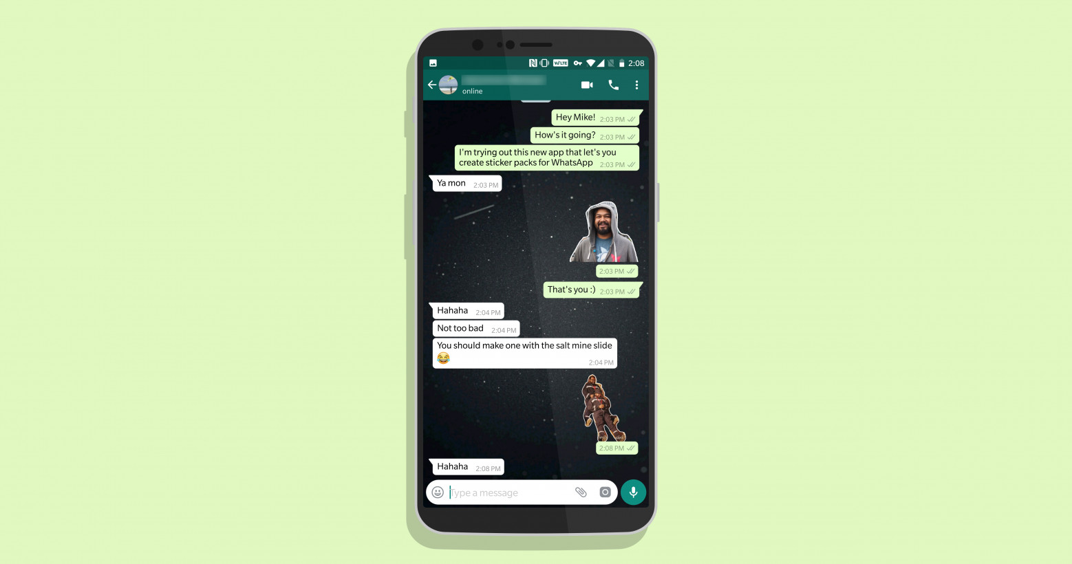 Turn into a WhatsApp sticker with this free Android app