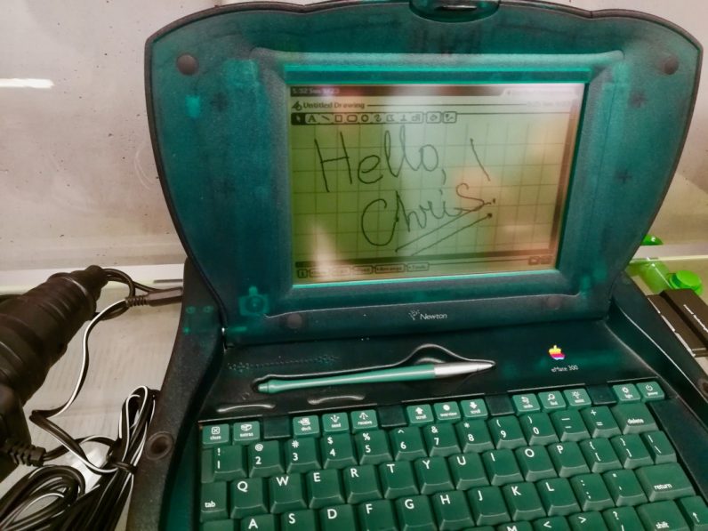 An Apple Newton in the MacPaw office