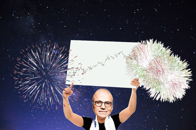 Microsoft stock pumps after it sees two years of digital transformation in two months