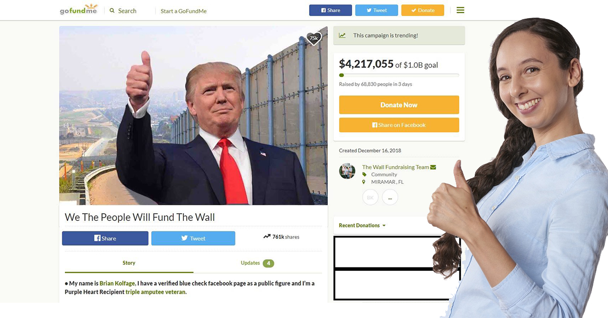 Opinion: If you love Trump you’re duty-bound to help crowdfund the wall