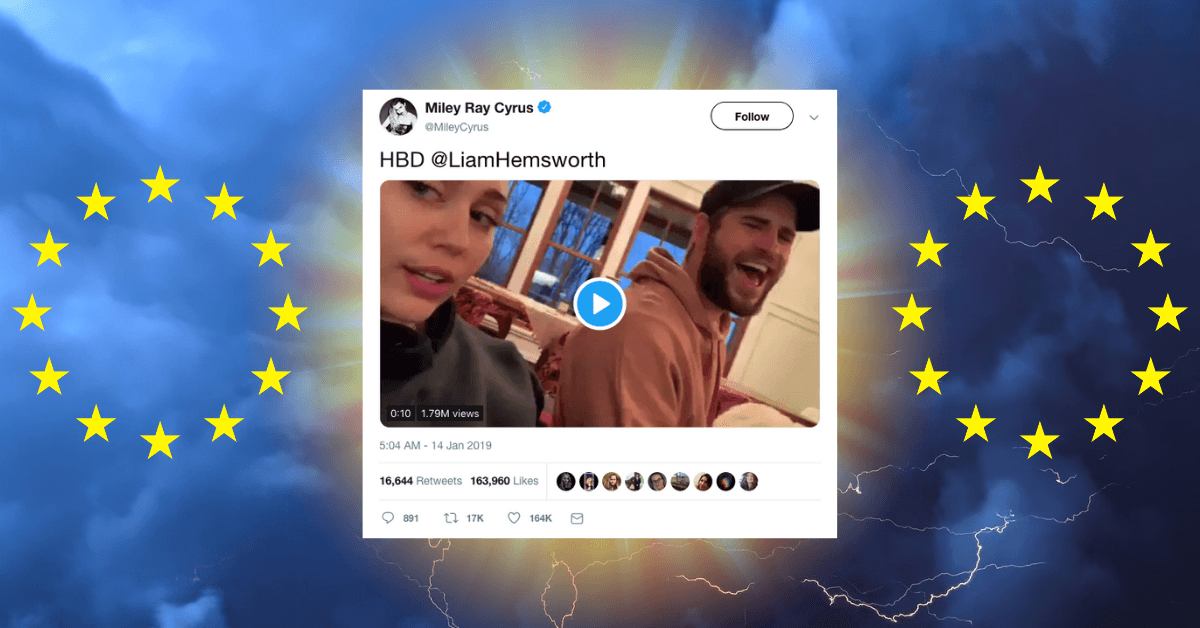 What Miley Cyrus’ birthday tweet to her hubby has to do with EU’s upcoming Copyright Reform
