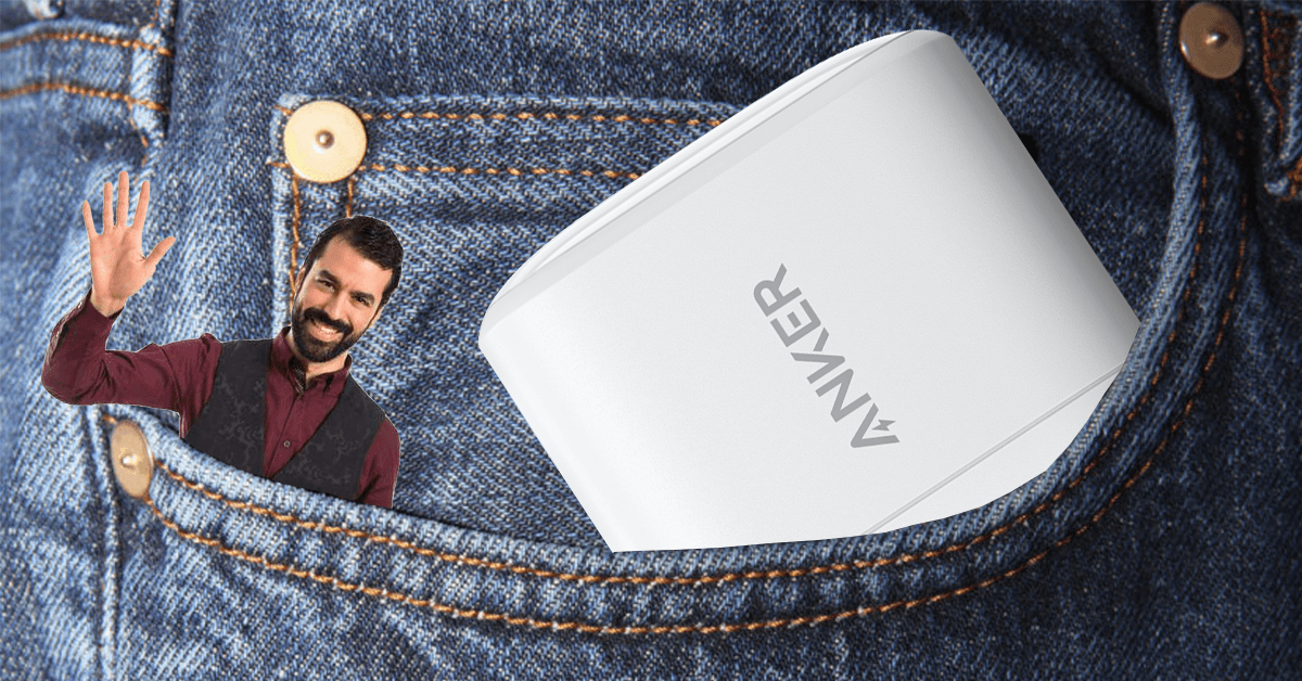 Anker made a laptop charger that fits in your pocket