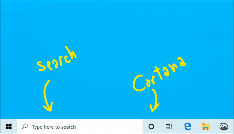 photo of Windows 10’s search bar and Cortana split up on good terms image