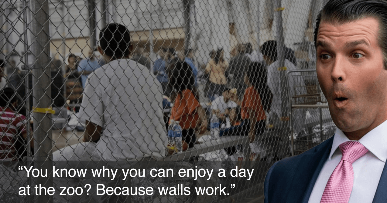 Trump Jr.’s deleted Instagram post likened border wall to zoo fencing