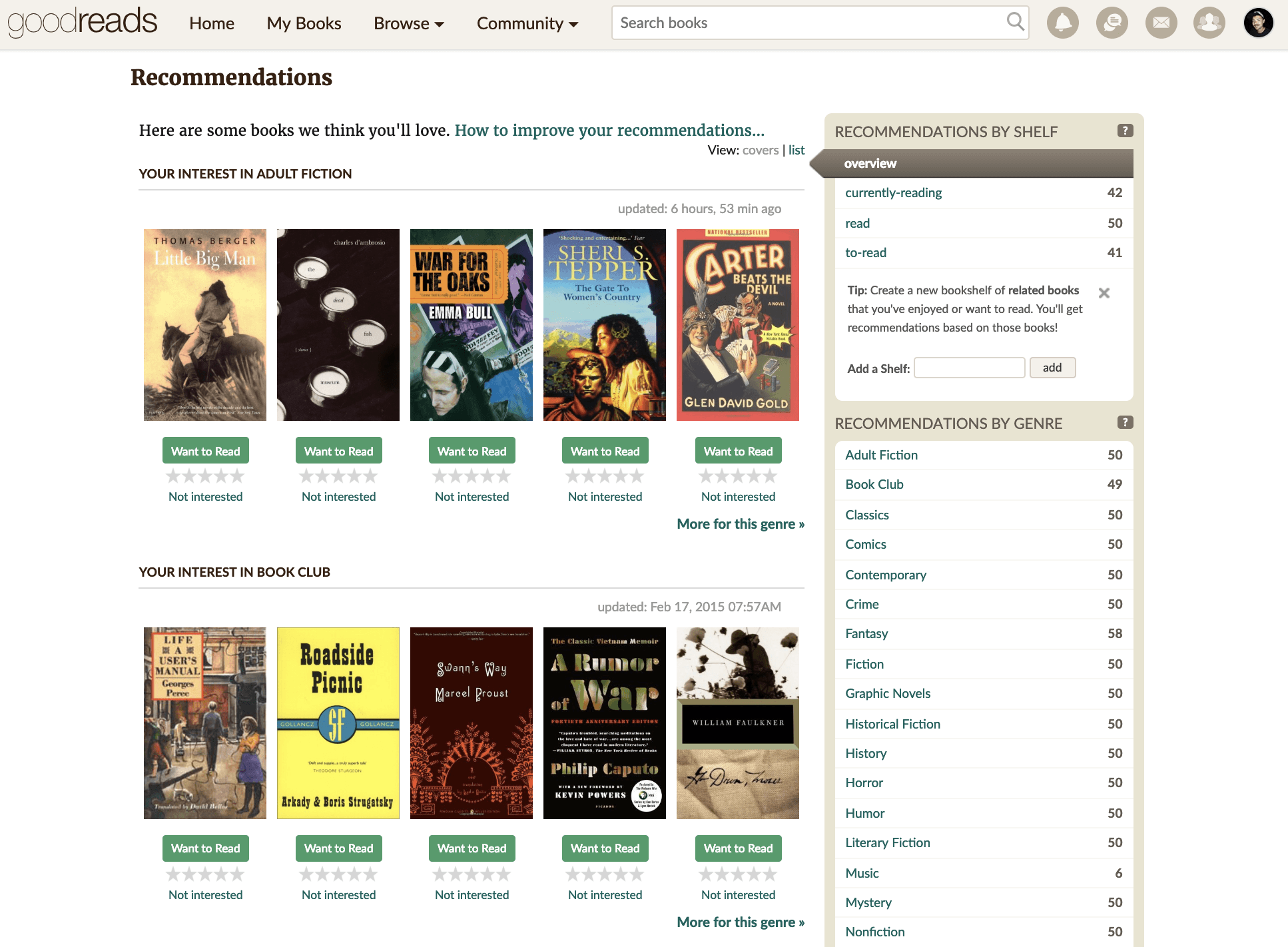 Novel ways to find what book to read next, curated by a huge word nerd