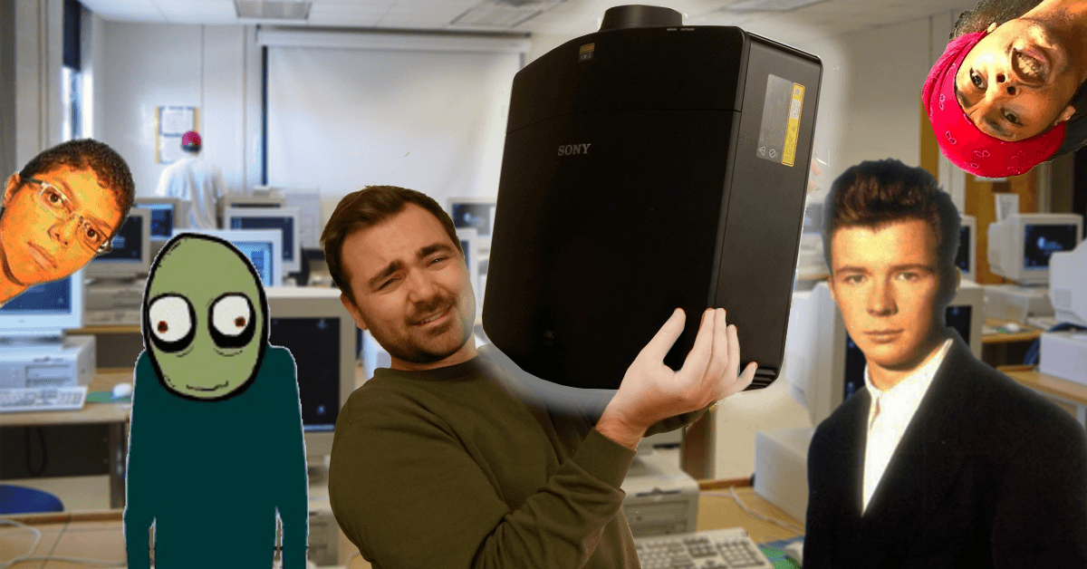 We reviewed this $35K Sony projector with old internet videos