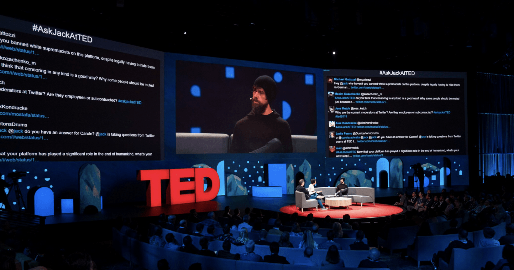 Twitter users trolled Jack Dorsey so hard they had to shut off the screen during his TED Talk [Update]