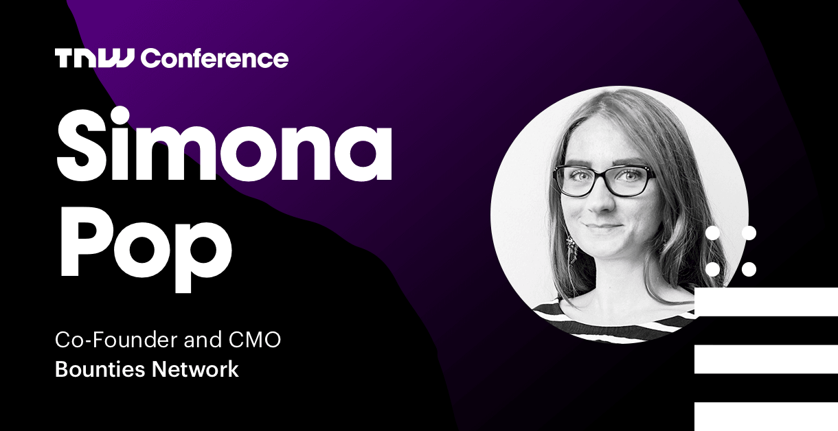 Bounties Network’s Simona Pop is live at TNW2019 – tune in now!