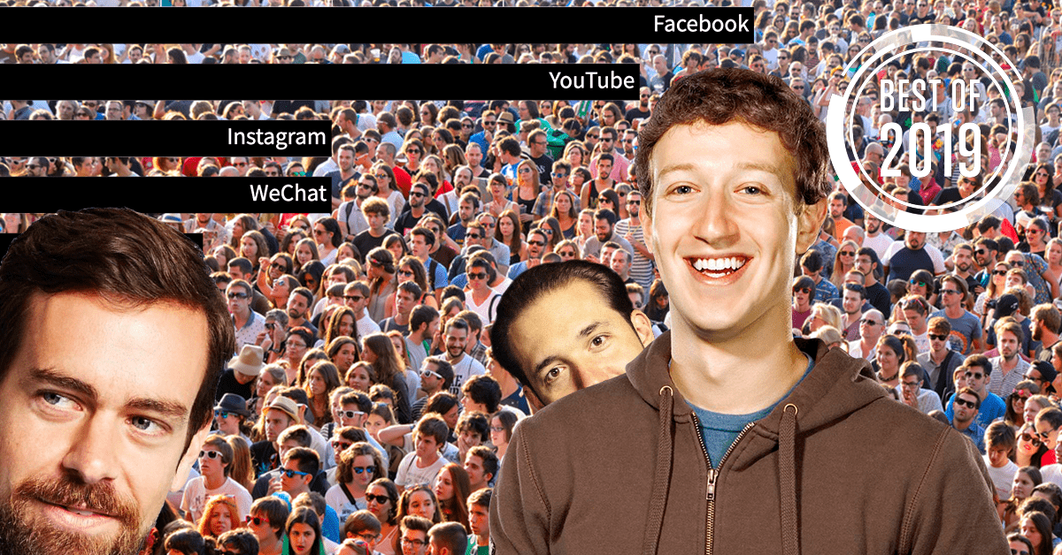 [Best of 2019] The most popular social media networks each year, gloriously animated