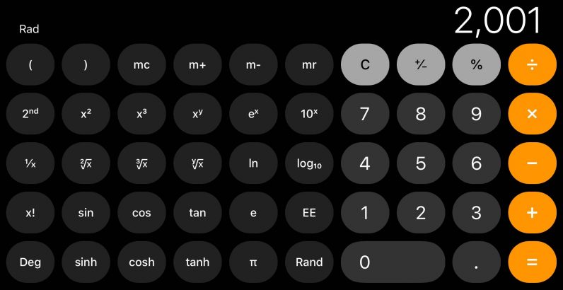 4 cool things you can do with the iOS calculator - 44