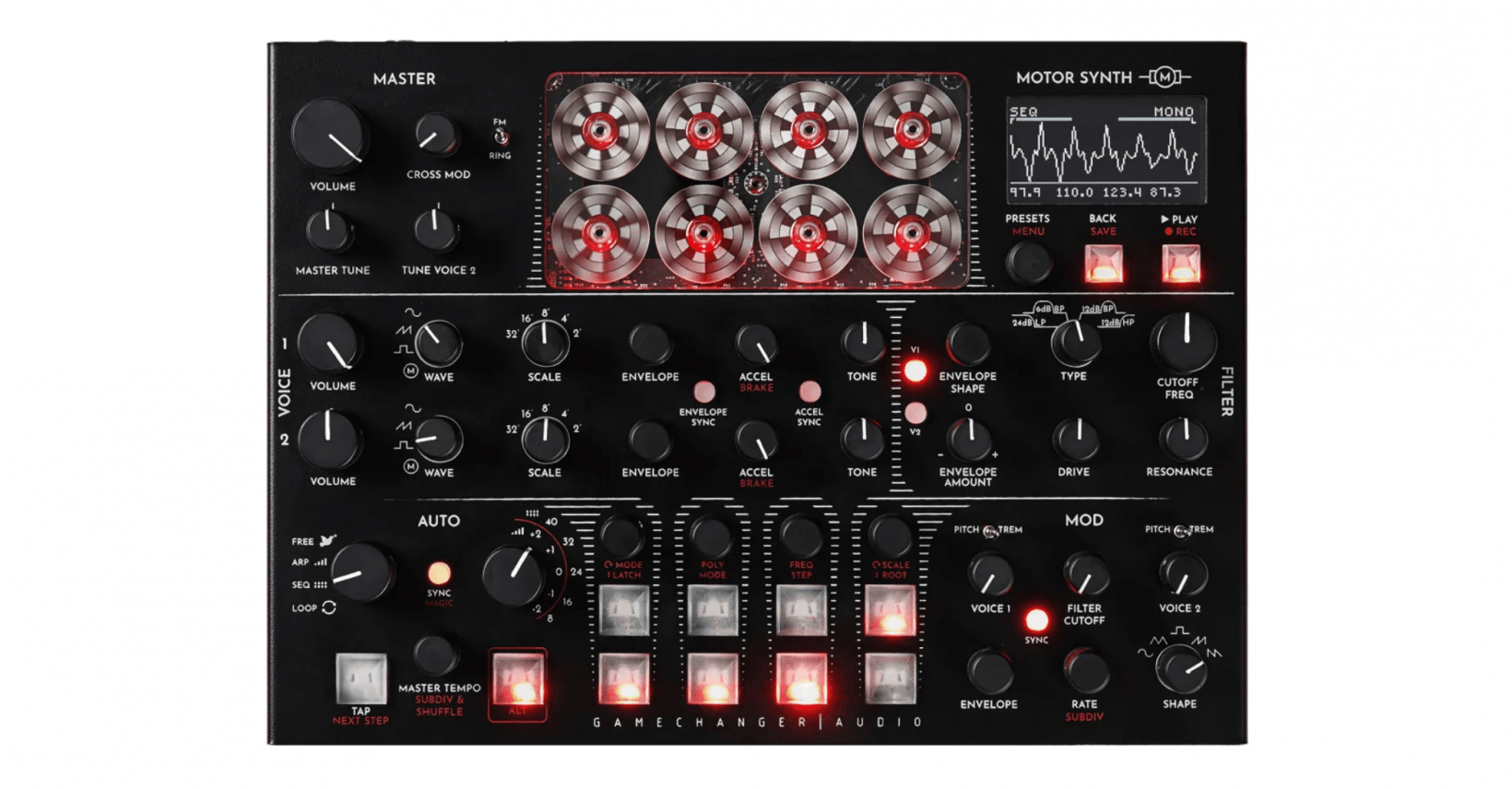 Gamechanger Audio’s analog synth uses drone motors to create awesome music