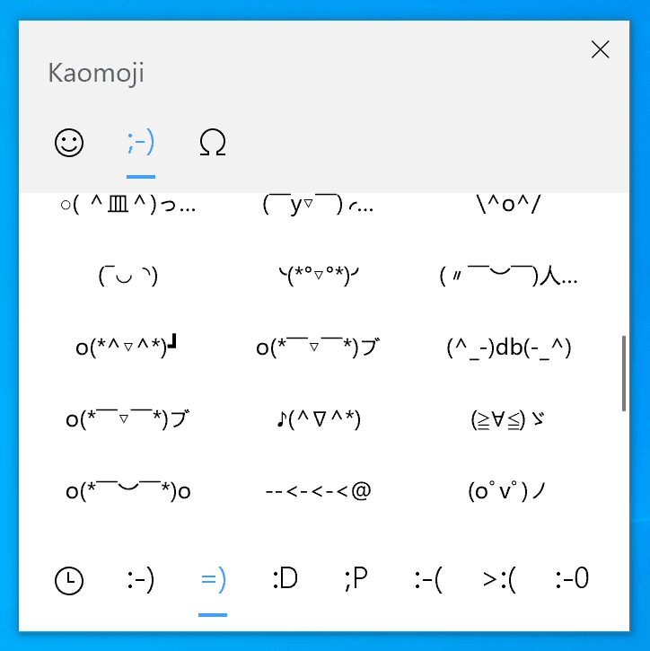 keyboard emoticons