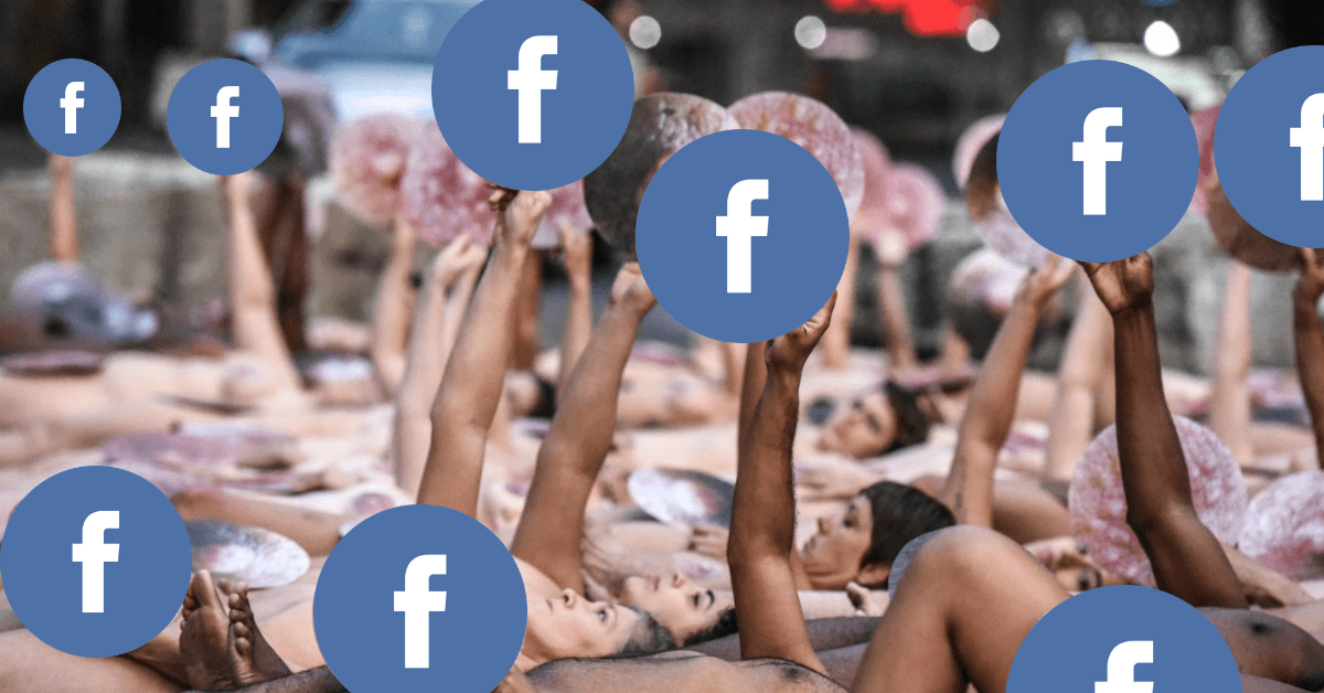 Naked protestors redress Facebook’s prude nudity policy