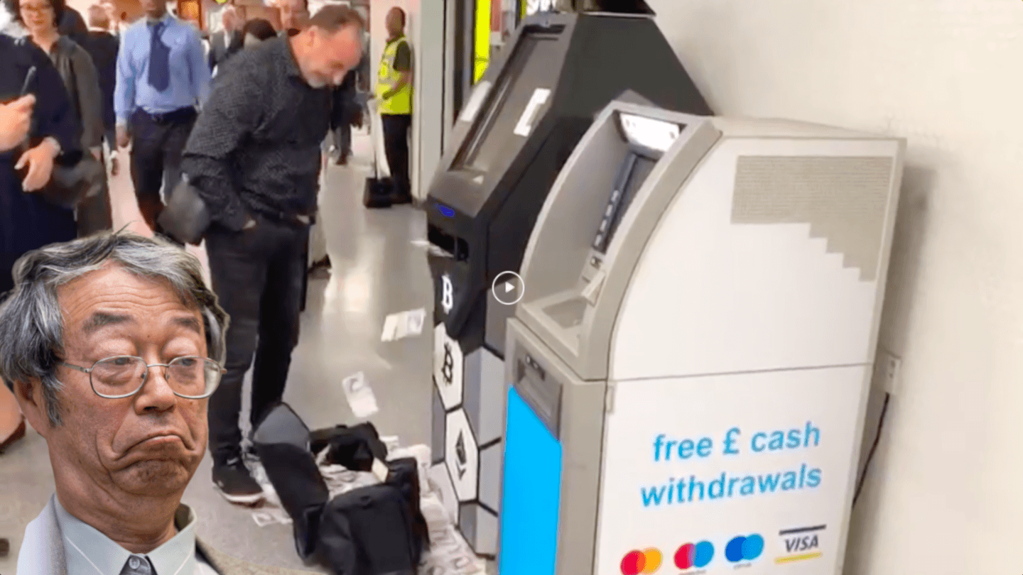 Watch Bitcoin Atm Showers London S Bond Street Station In Cash Money - 