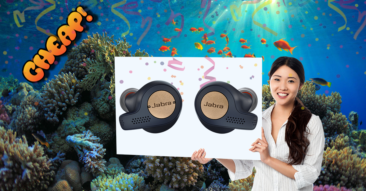 CHEAP: Sweatiness awaits with 21% off Jabra’s Elite 65t gym-ready earbuds