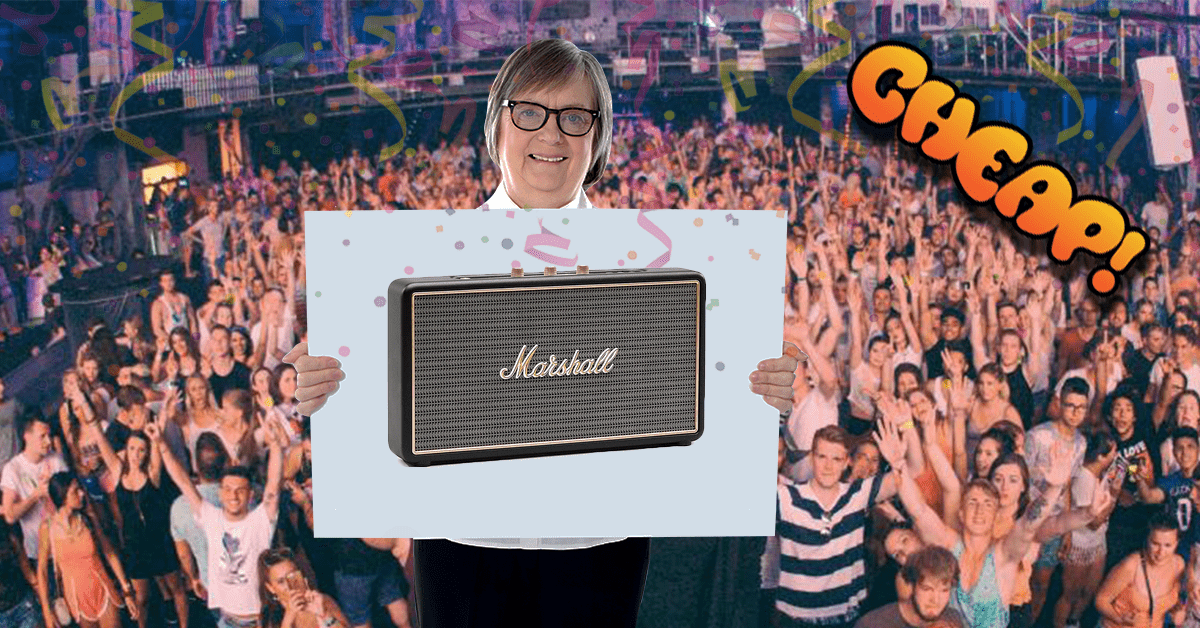 CHEAP: This is a quiet place — shame if someone ruined it with THIS $109 MARSHALL SPEAKER