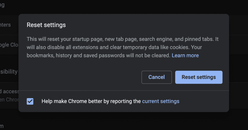 How to reset Chrome to its default settings - 14