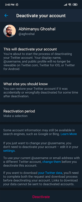 Here s how to delete or deactivate your Twitter account - 33